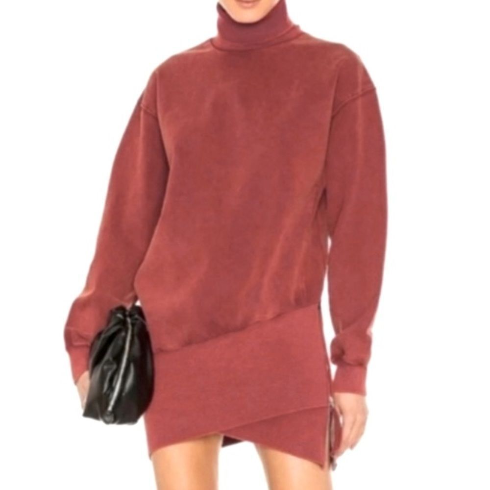 Young Fabulous & Broke Asymmetrical Zipper Hem Sweatshirt Dress